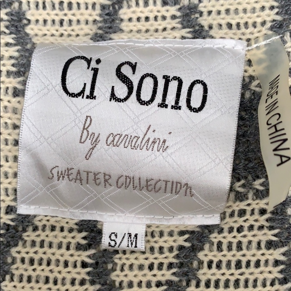 Grey patterned sweater - Picture 3 of 3